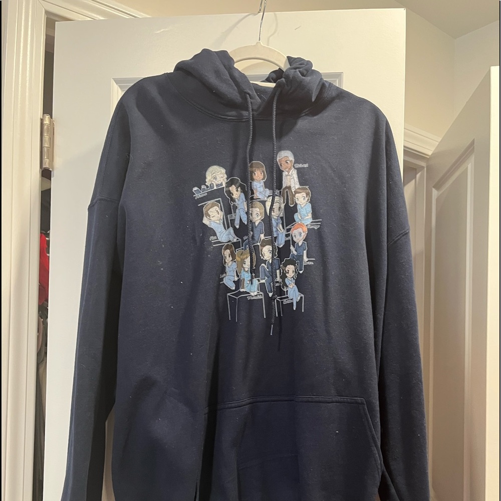 Grey’s Anatomy sweatshirt. Navy. Size 4x. Perfect condition.